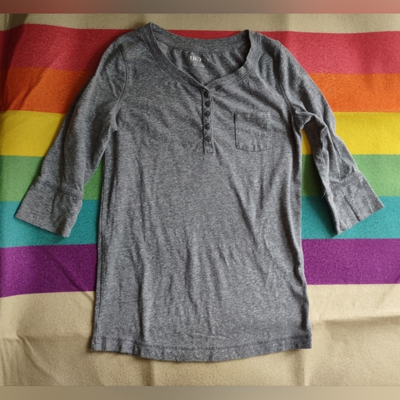 Cherokee L 10/12 Heathered Gray Tee - Picture 1 of 4